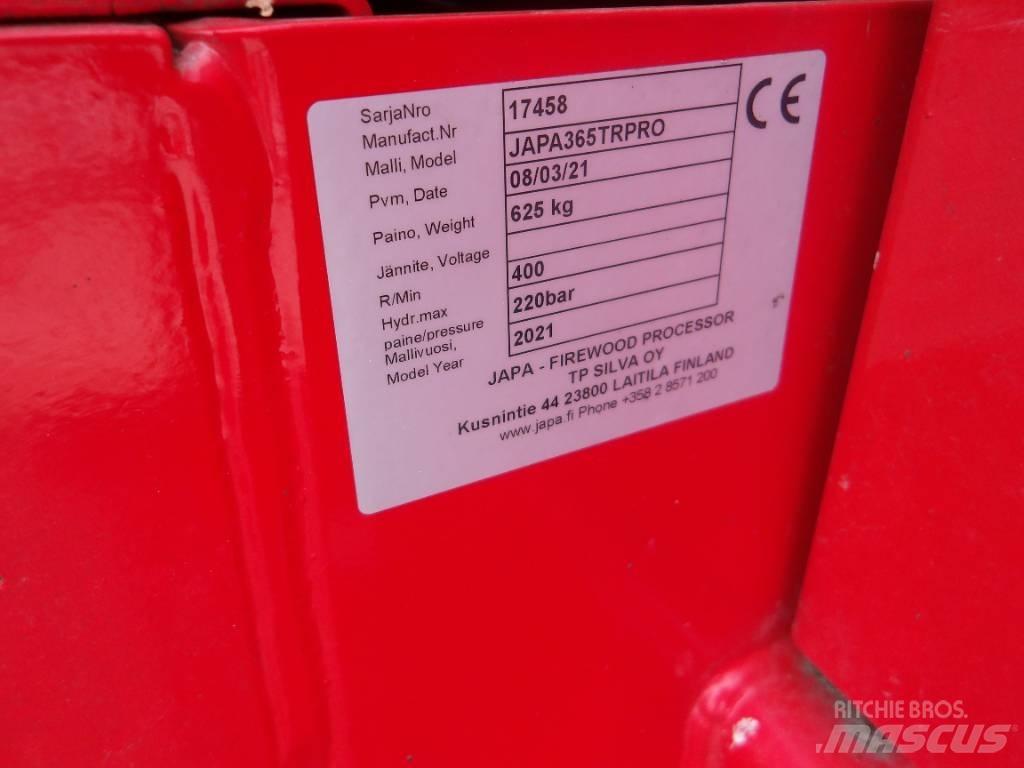 Japa 365 PRO TR Procesadoras y cortadoras de leña