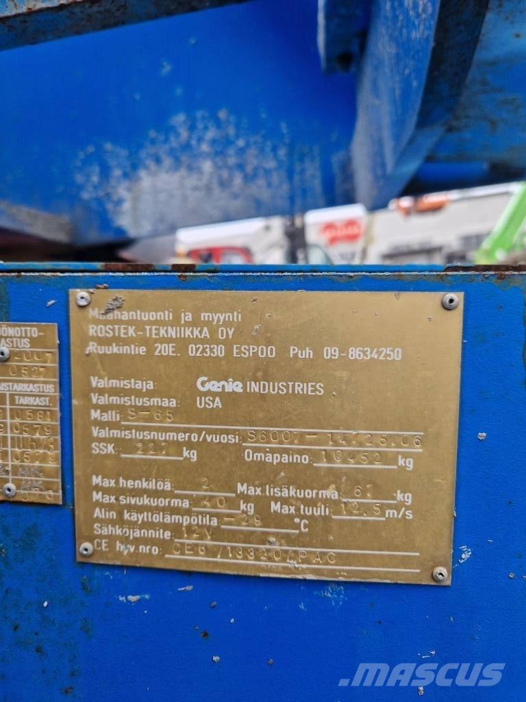 Genie S 65 Plataformas de trabajo telescópica