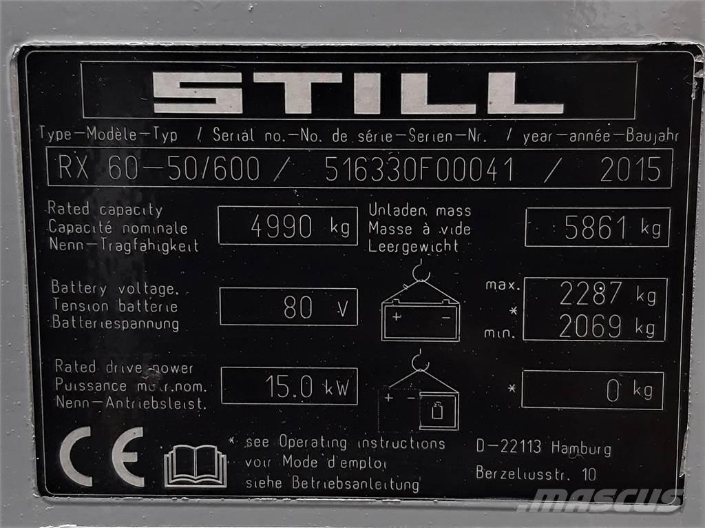 Still RX60 50 600 Carretillas de horquilla eléctrica