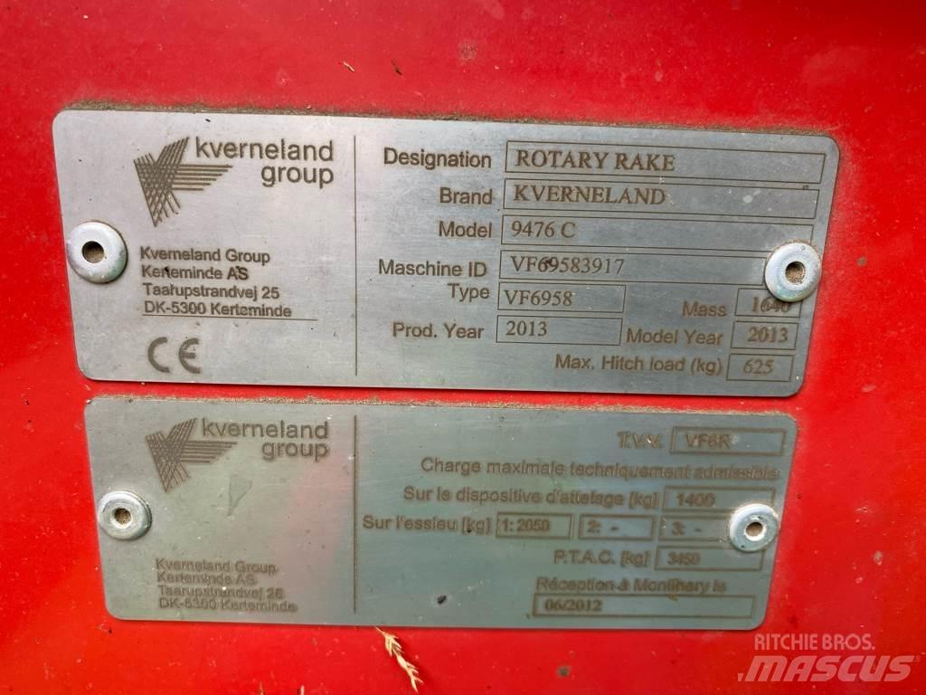 Kverneland 9476C Segadoras hileradoras