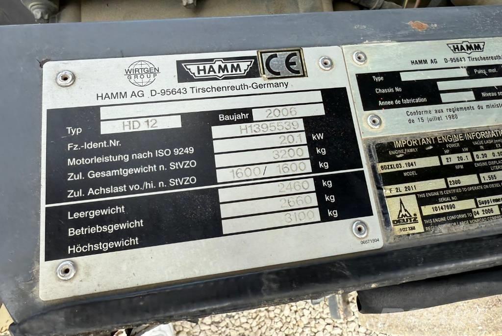Hamm HD 12 Rodillos de doble tambor