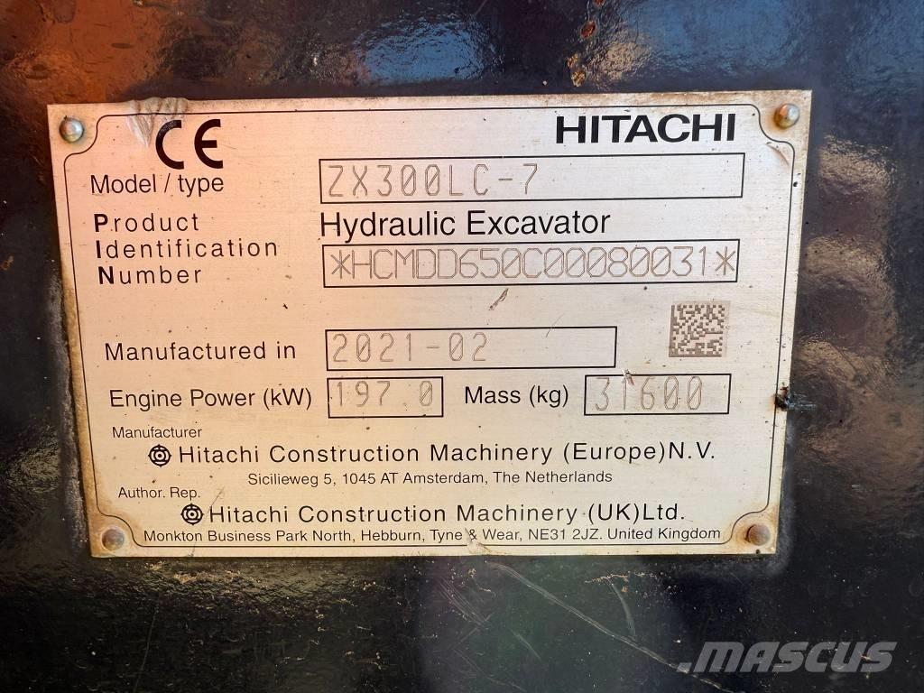 Hitachi ZX 300 LC-7 Excavadoras de cadenas