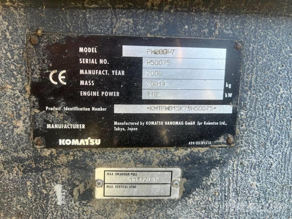 Komatsu PW 200-7 Excavadoras de ruedas