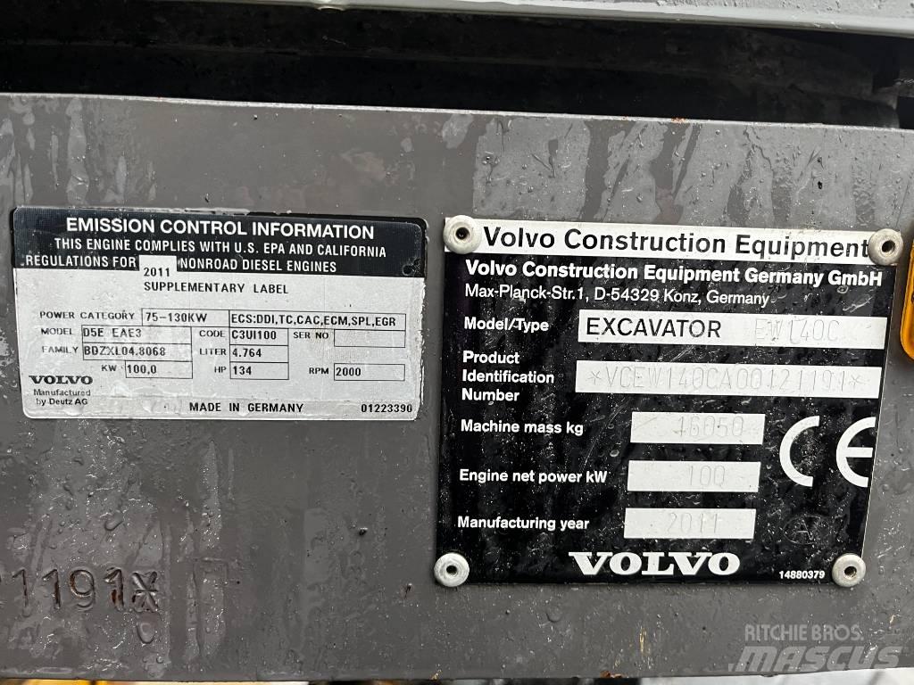Volvo EW 140 C Excavadoras de ruedas