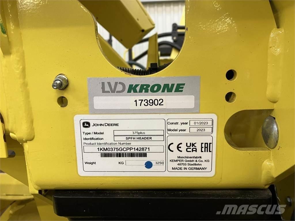 Kemper 375Plus Accesorios para cosechadoras combinadas