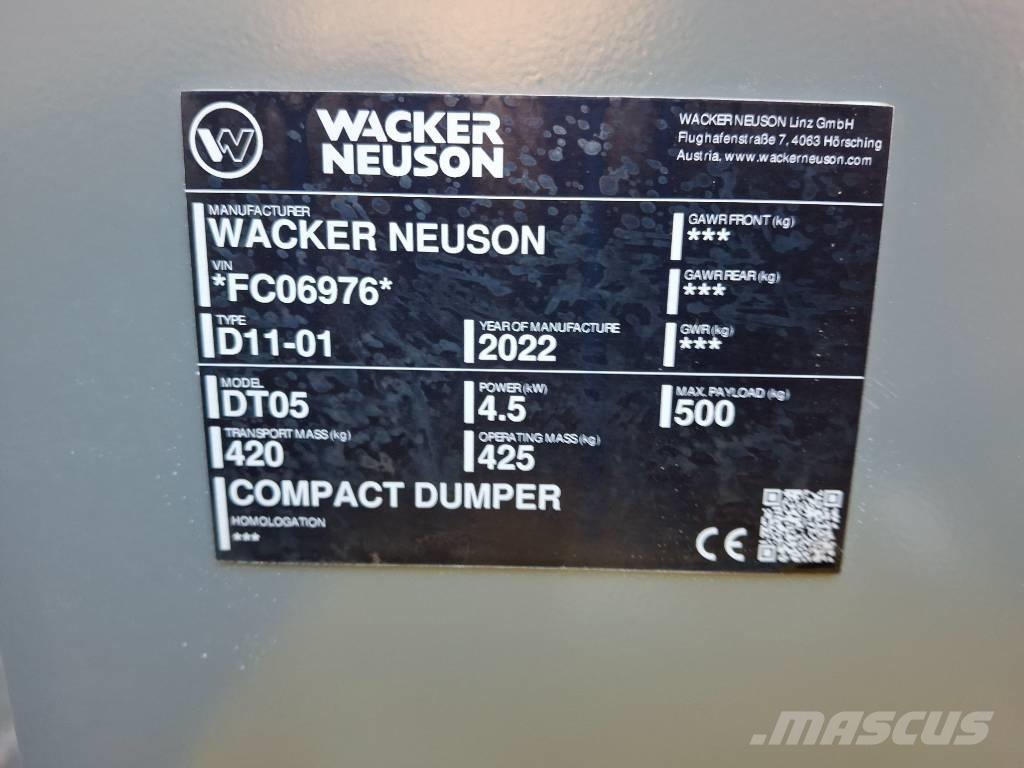 Wacker Neuson DT 05 Dúmpers sobre orugas