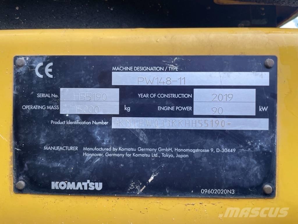 Komatsu PW 148-11 Excavadoras de ruedas