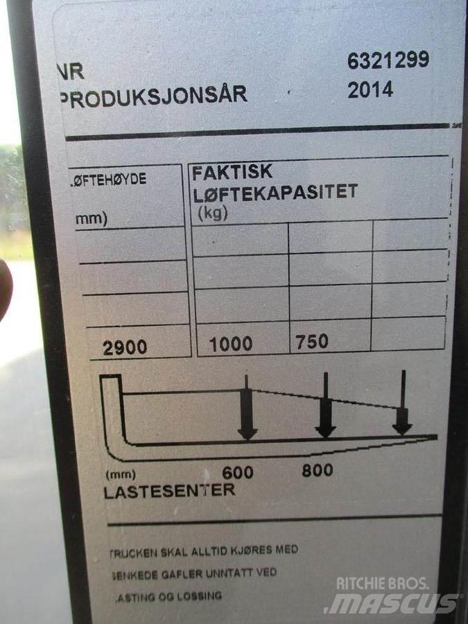 BT SWE 100 Apiladores eléctricos