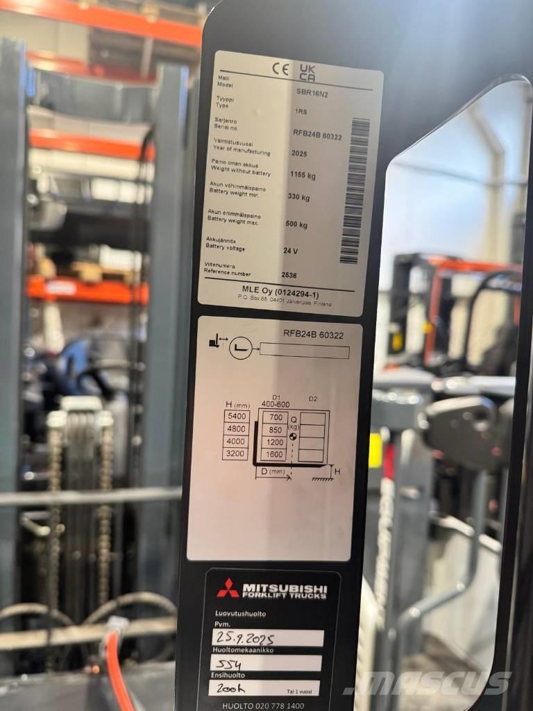 Mitsubishi SBR16N2 Apiladores eléctricos autopropulsados