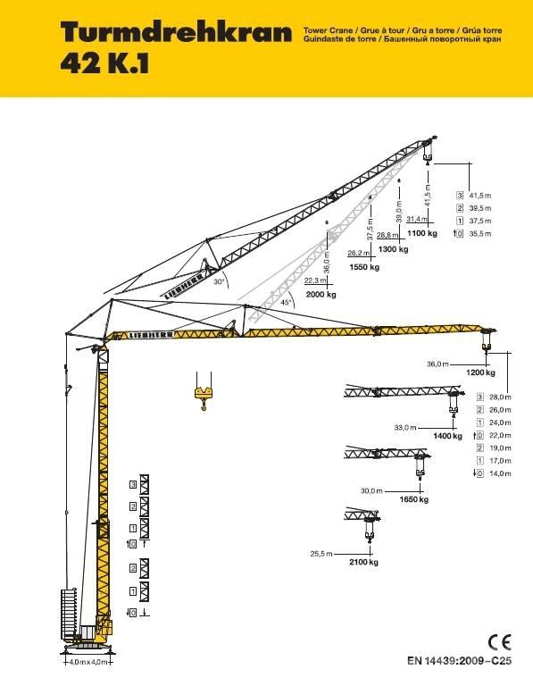Liebherr 42 K.1 Grúas torre