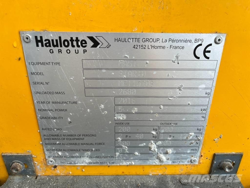 Haulotte Star 10 Ascensores de personal y montacargas de acceso