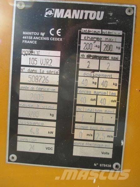 Manitou 105 VJR 2 Ascensores de personal y montacargas de acceso