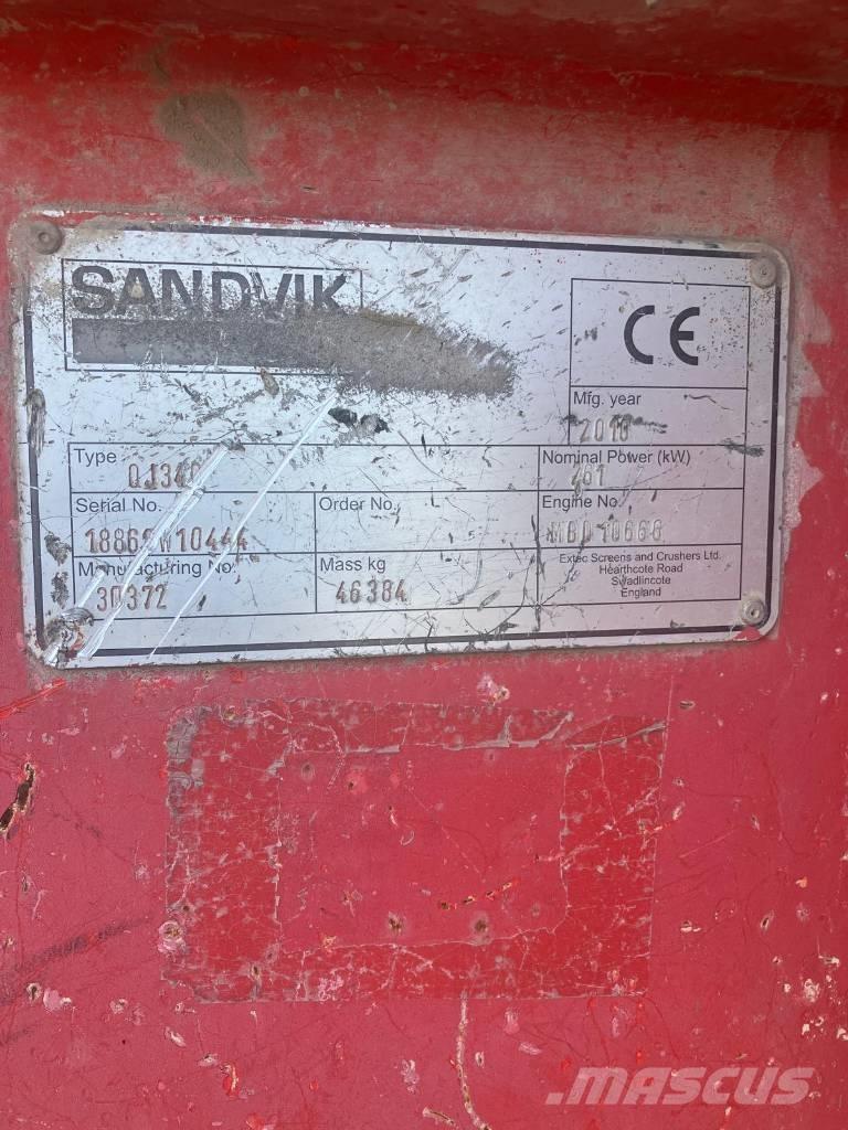 Sandvik QJ 340 Trituradoras móviles