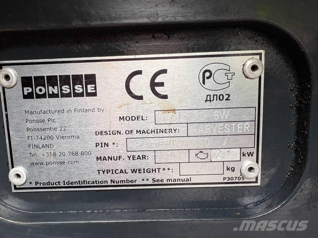 Ponsse Ergo 8W Cosechadoras
