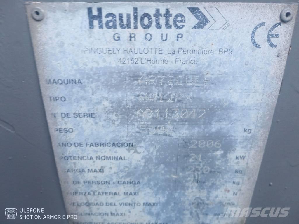 Haulotte HA 12 PX Plataforma de trabajo articulada