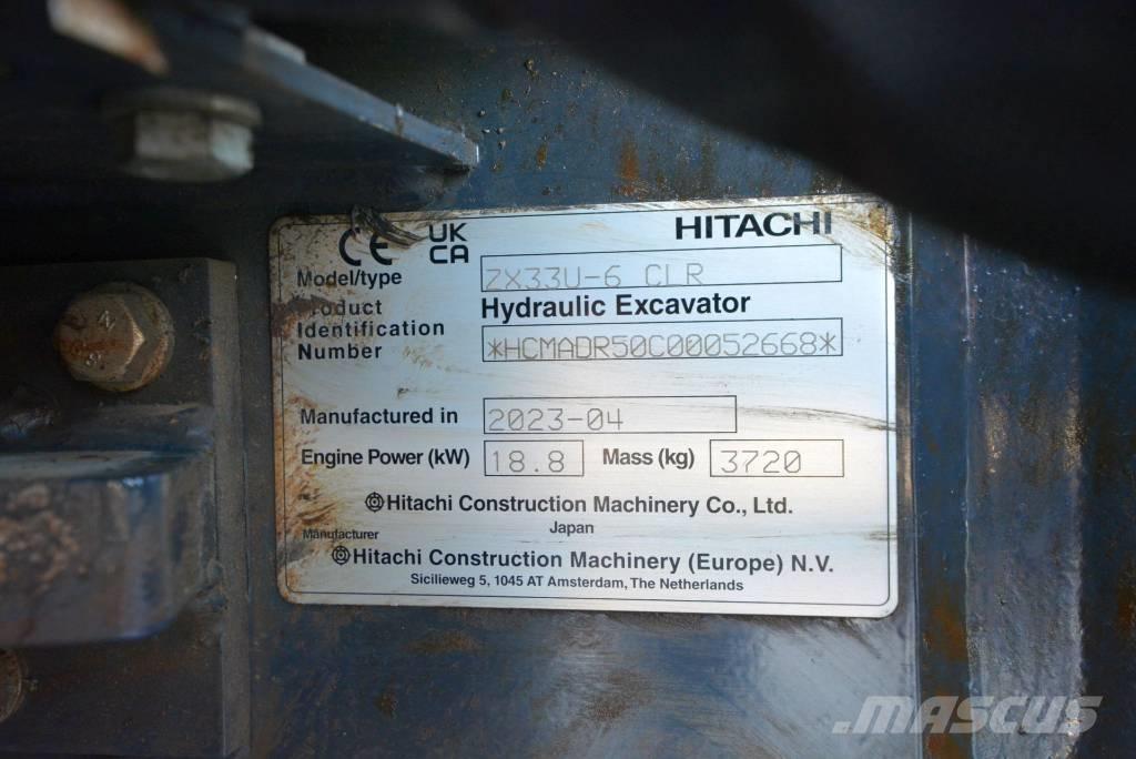 Hitachi ZX 33 U-6 Mini excavadoras < 7t