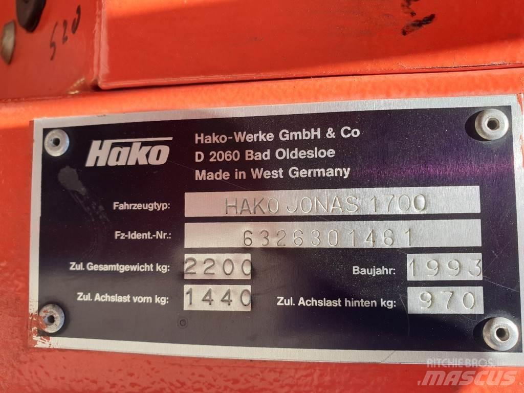 Hako Jonas 1700 Barredoras