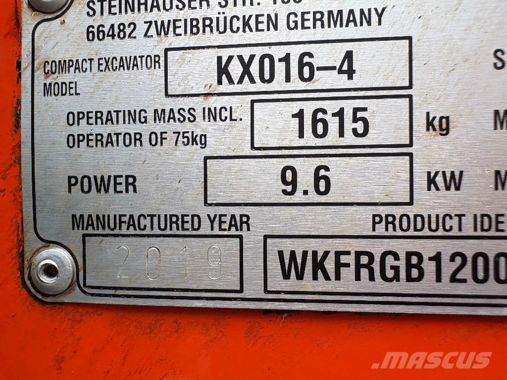 Kubota KX 016-4 Mini excavadoras < 7t