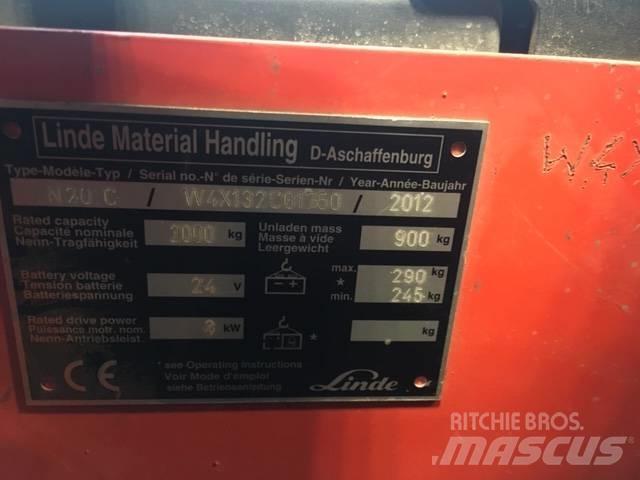 Linde N20C/132 Recogepedidos de baja altura