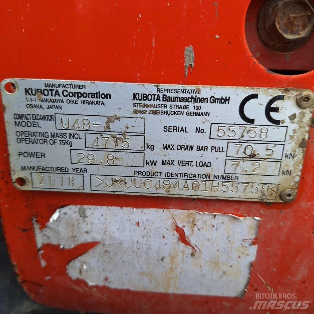 Kubota U 48-4 Mini excavadoras < 7t
