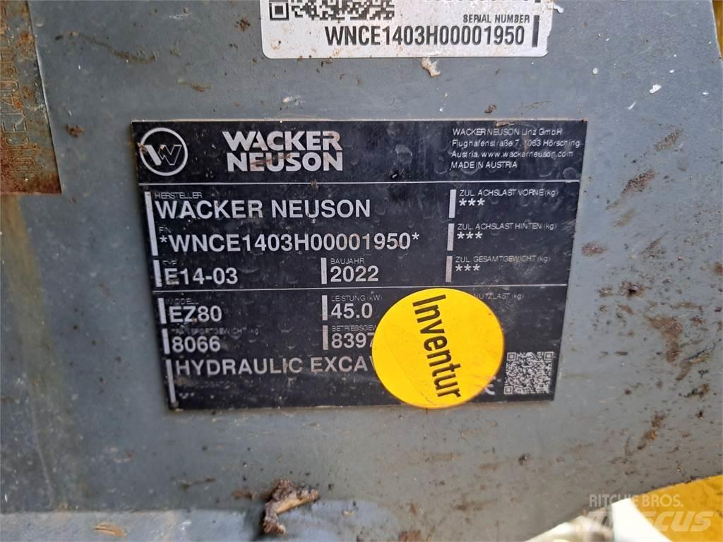 Wacker Neuson EZ80 Excavadoras de cadenas