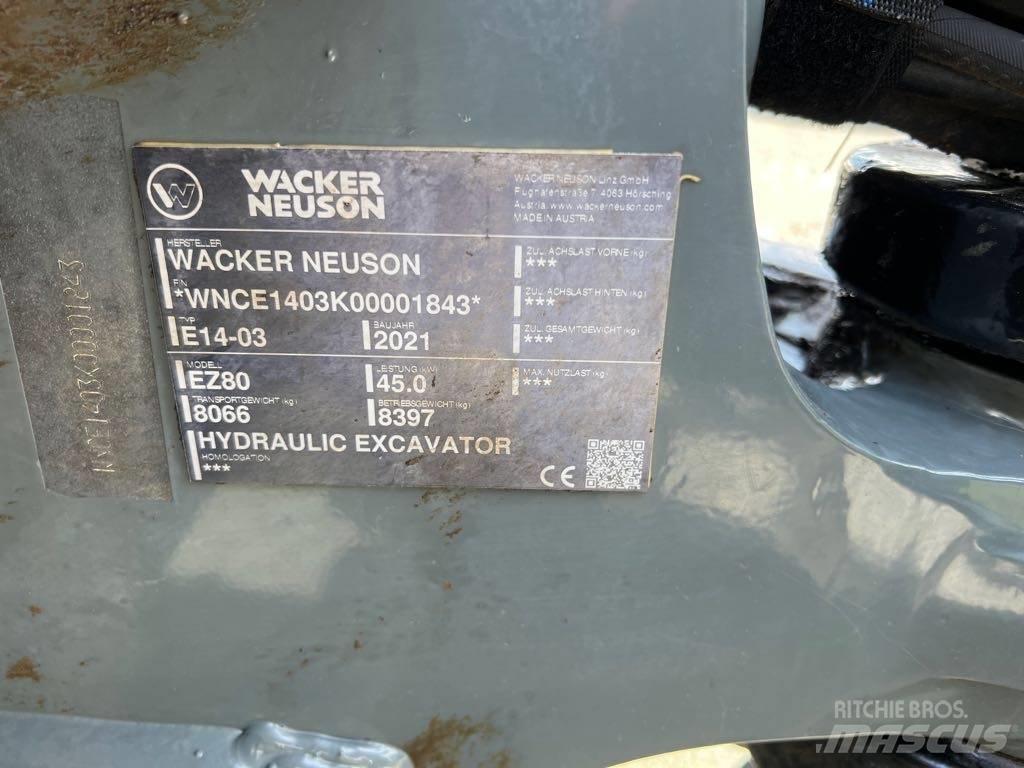 Wacker Neuson EZ80 Excavadoras de cadenas