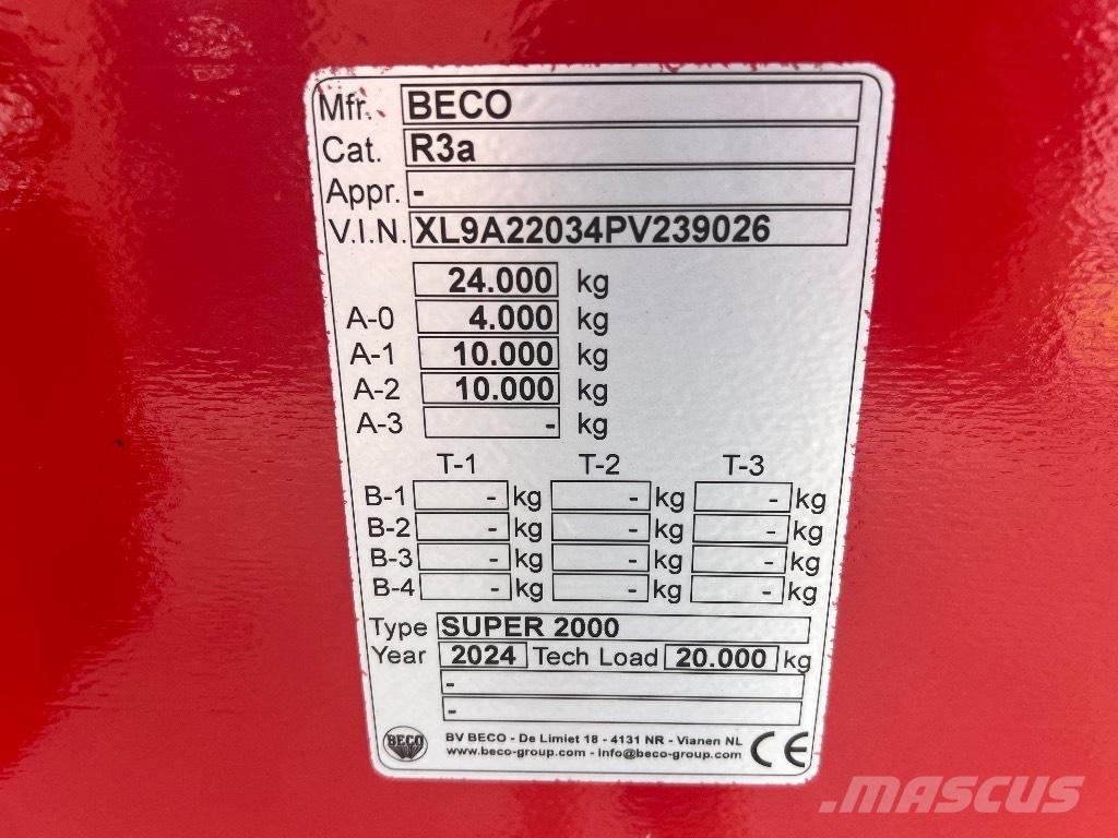 Beco Super 2000 Remolques volquete