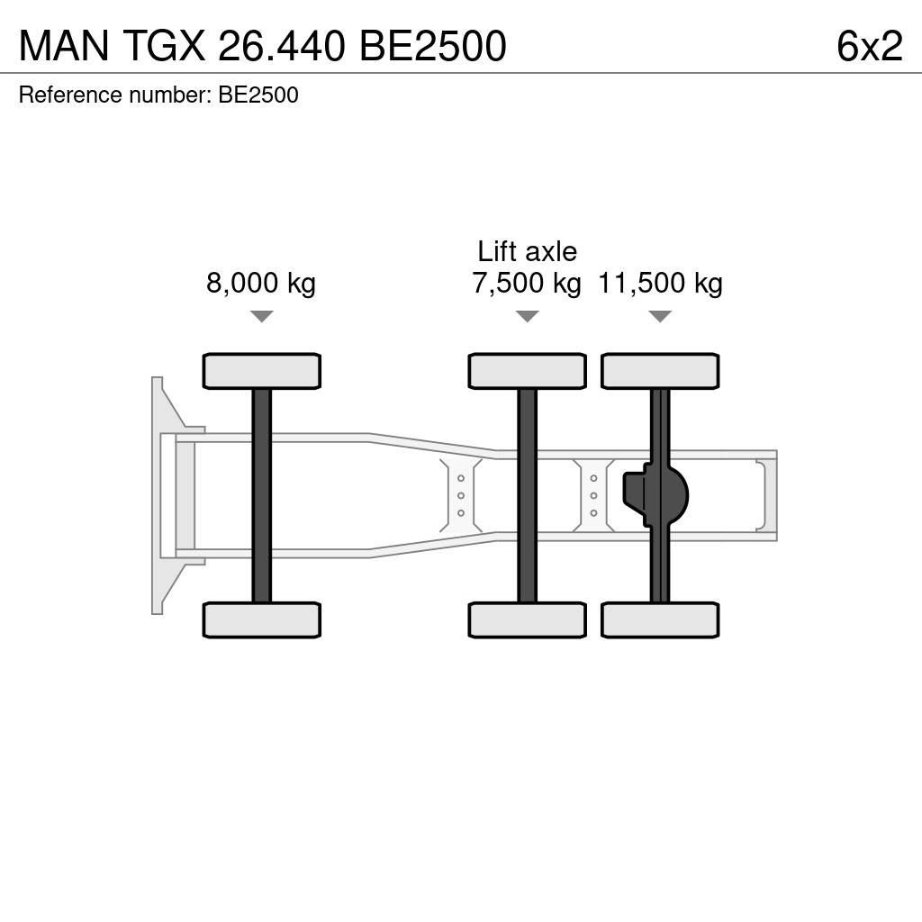 MAN TGX 26.440 Cabezas tractoras