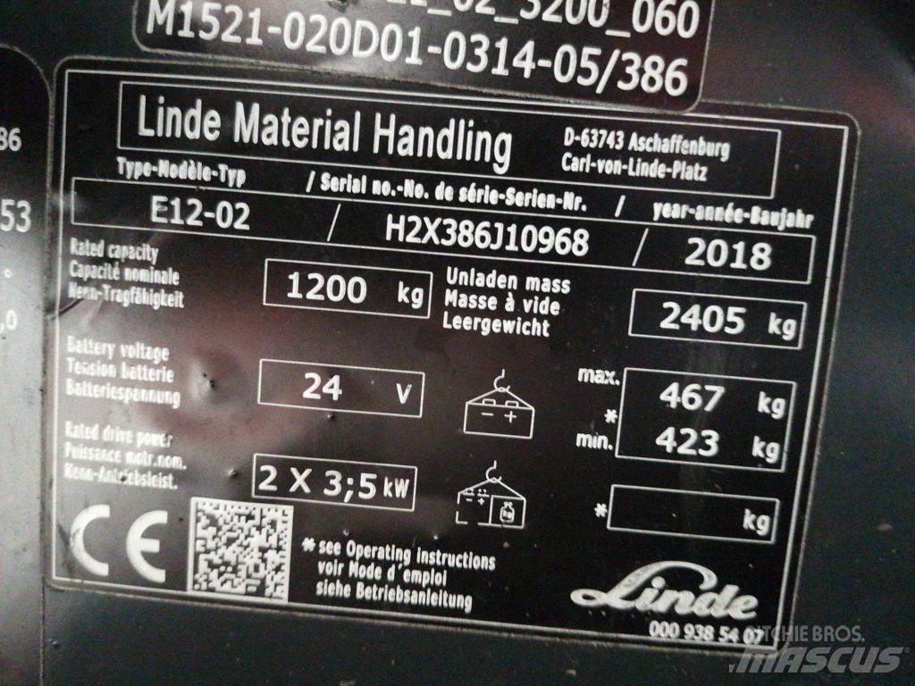 Linde E12-02 Carretillas de horquilla eléctrica