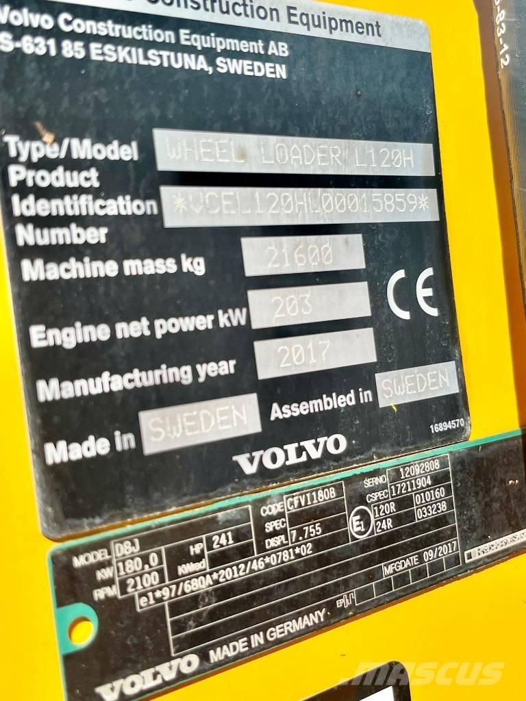 Volvo L 120 H Cargadoras sobre ruedas