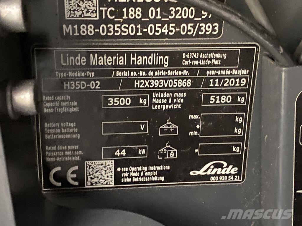 Linde H35D-02 Carretillas diesel