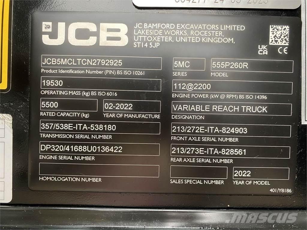 JCB 555-260R Carretillas telescópicas