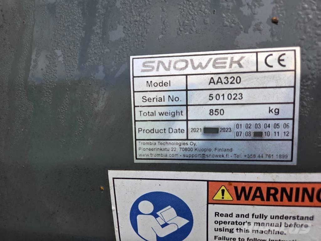 Snowek AA 320 Láminas y cuñas quitanieves