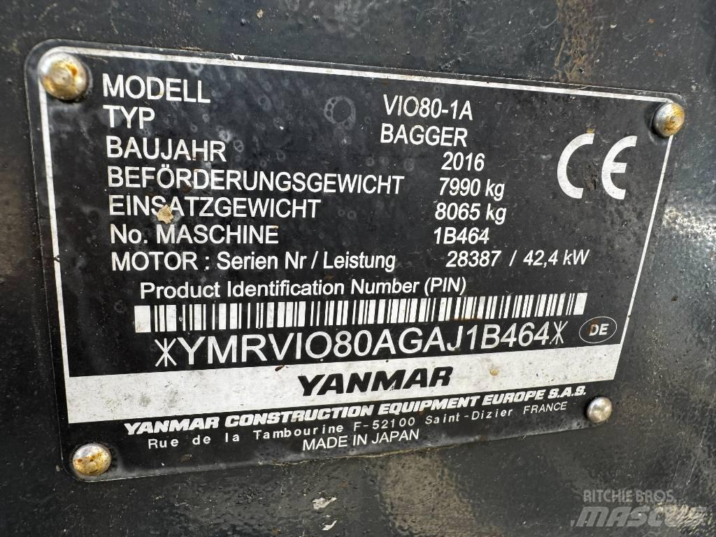 Yanmar ViO80-1A Excavadoras 7t - 12t