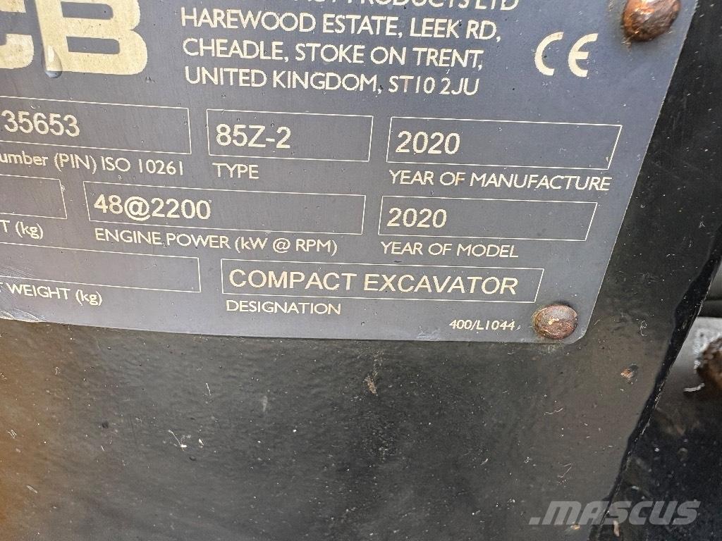 JCB 85 Z-2 Excavadoras 7t - 12t