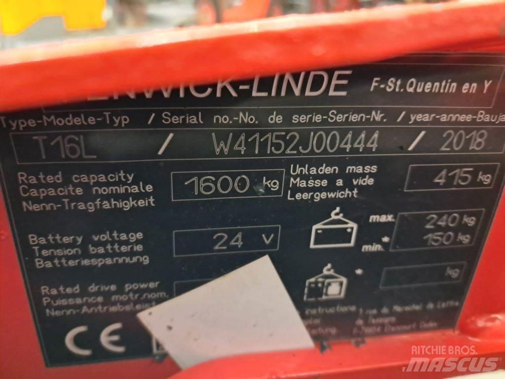 Linde T16L Transpaletas Electricas