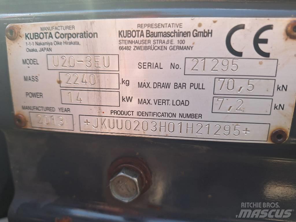 Kubota U 20-3 Mini excavadoras < 7t