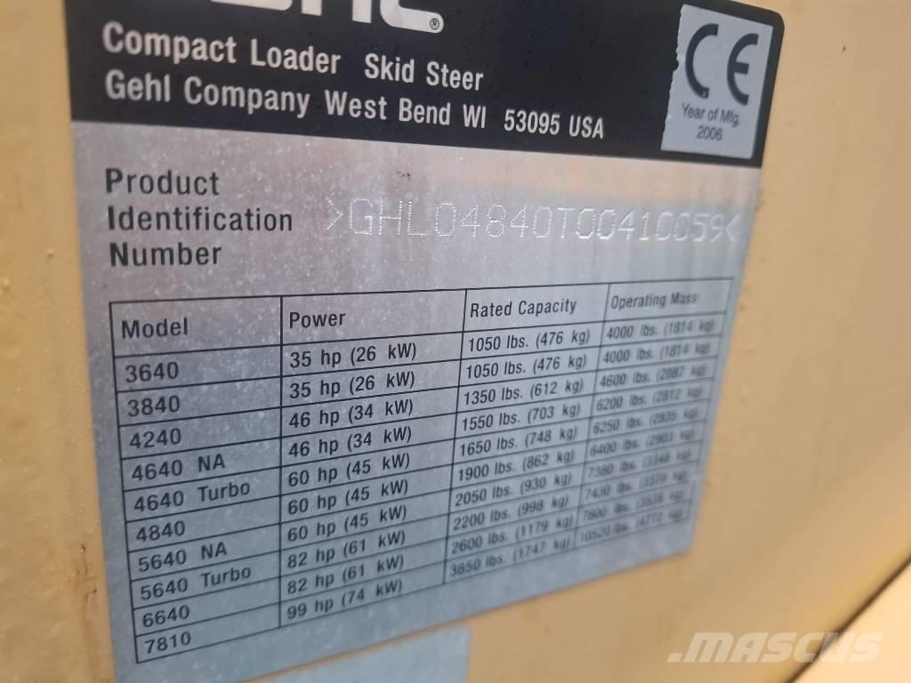 Gehl 4840 Minicargadoras