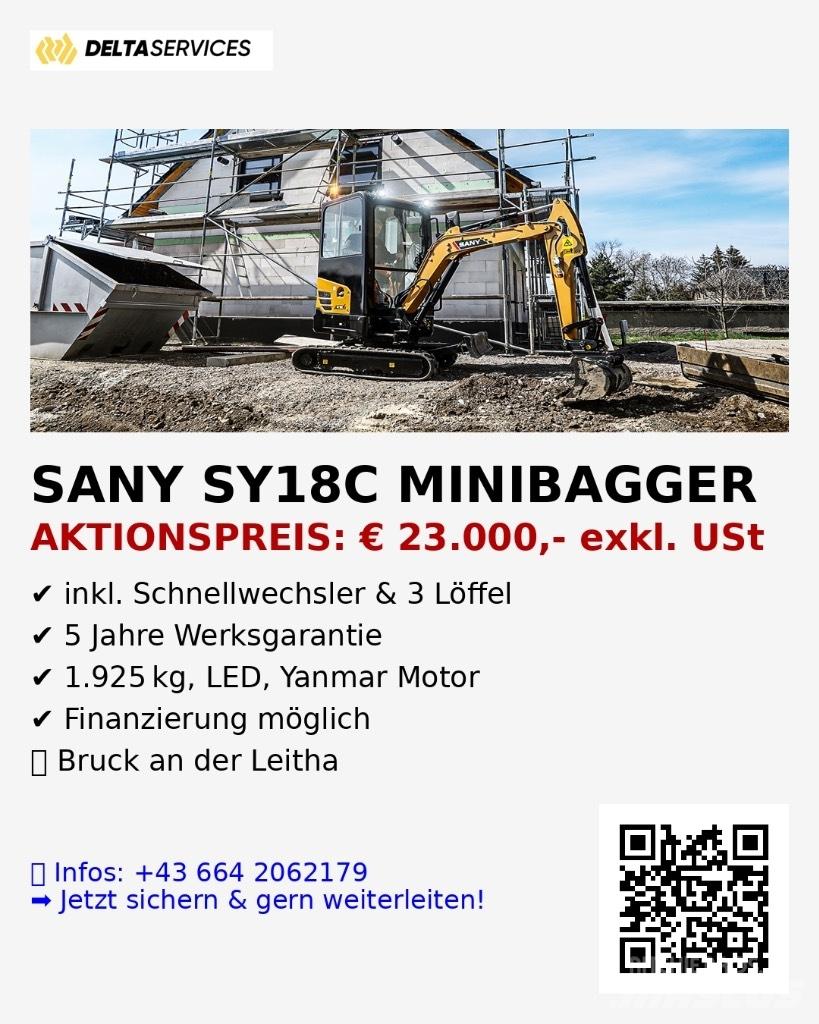 Sany SY 18 C Mini excavadoras < 7t