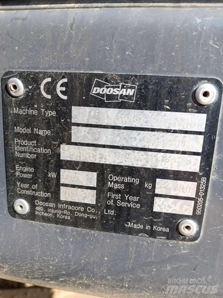 Doosan DX 225 LC-5 Excavadoras de cadenas