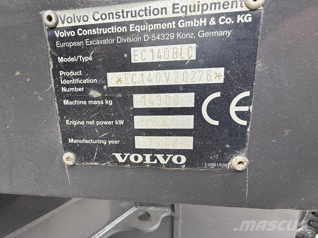 Volvo EC 140 B Excavadoras de cadenas