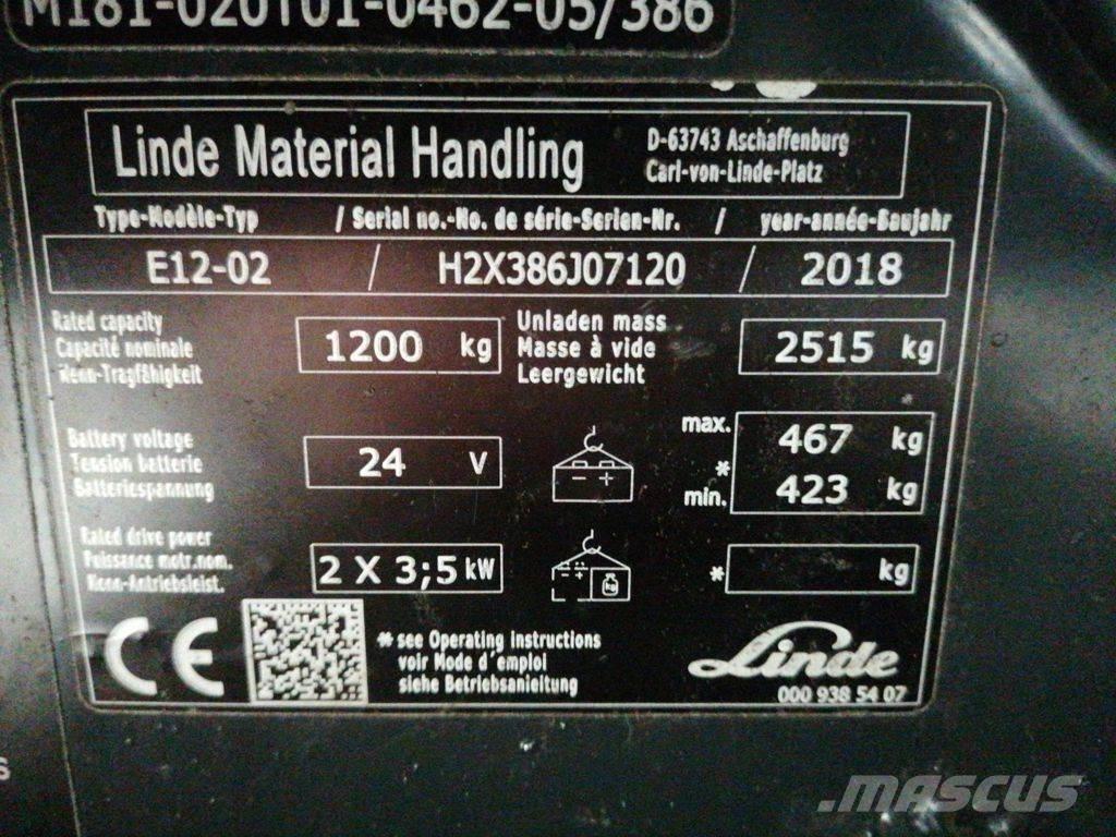 Linde E12-02 Carretillas de horquilla eléctrica