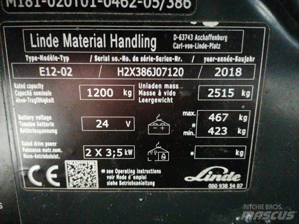 Linde E12-02 Carretillas de horquilla eléctrica