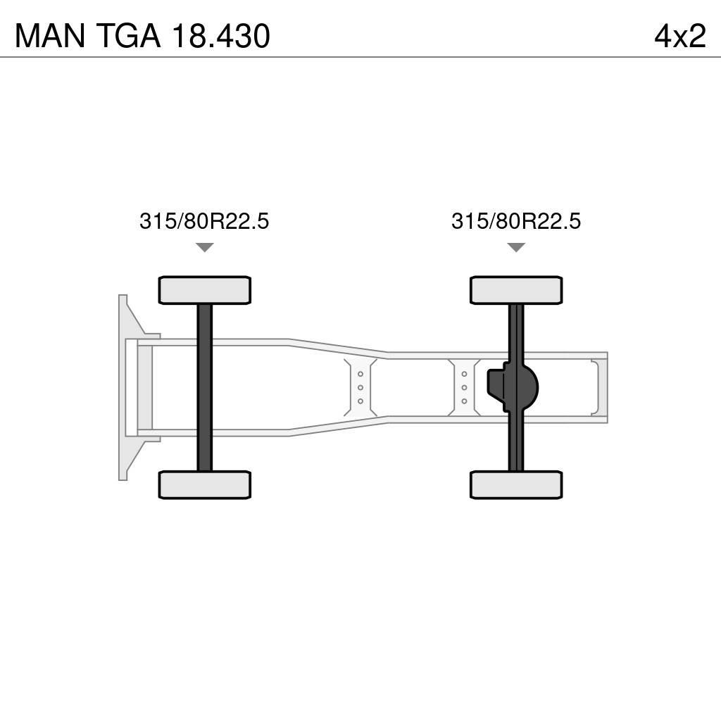 MAN TGA 18.430 Cabezas tractoras