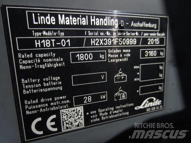 Linde H 18 T-03 Carretillas LPG