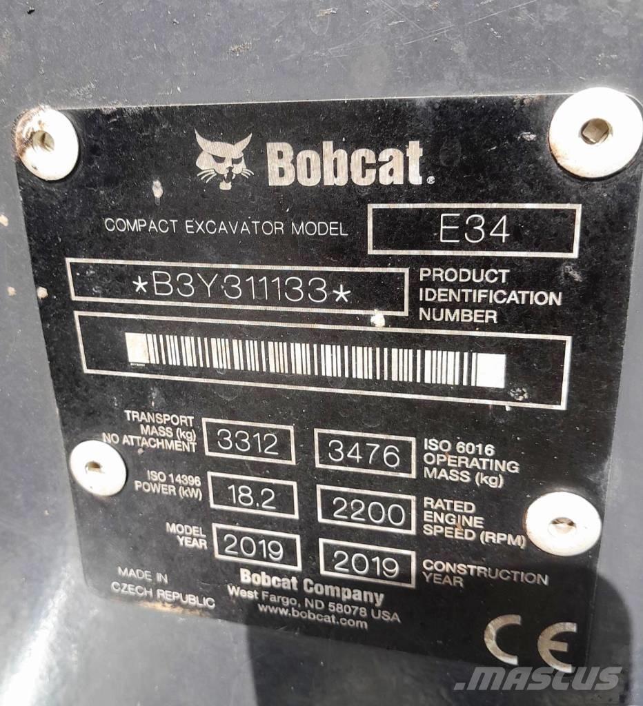 Bobcat E34 Mini excavadoras < 7t