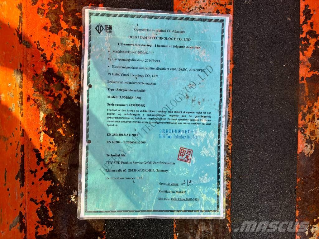 Yamei MS1330 Plataformas tijera