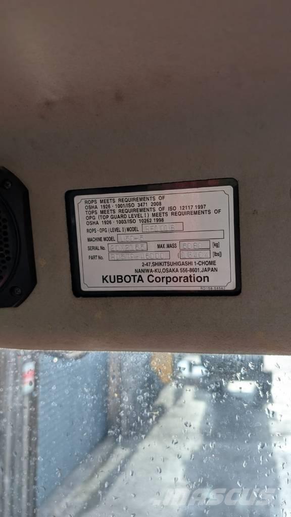 Kubota U 50-5 Excavadoras de demolición