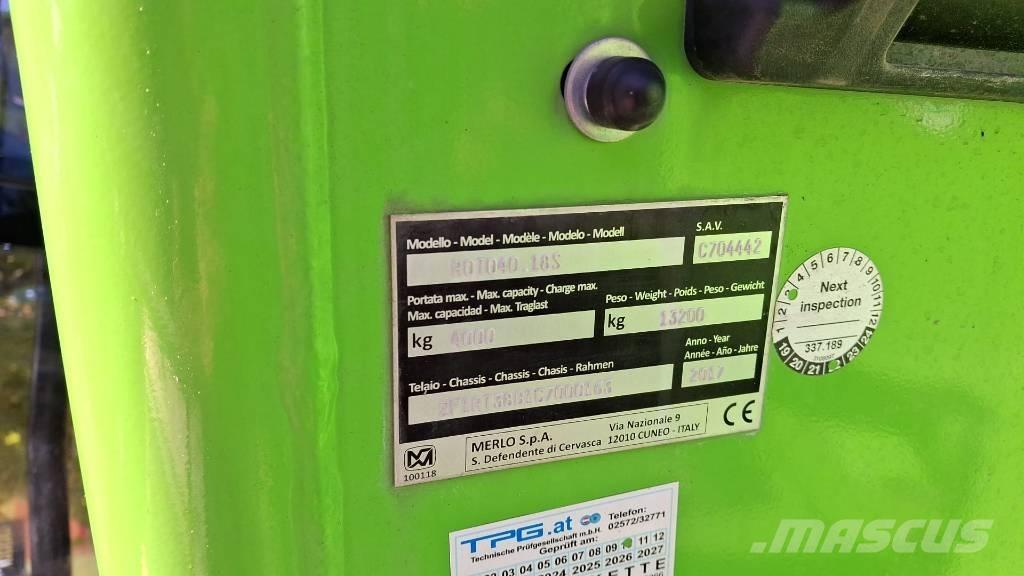 Merlo Roto 40.18 Carretillas telescópicas