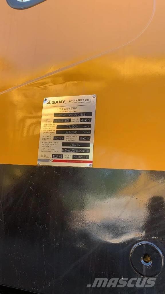 Sany 750s Grúas todo terreno